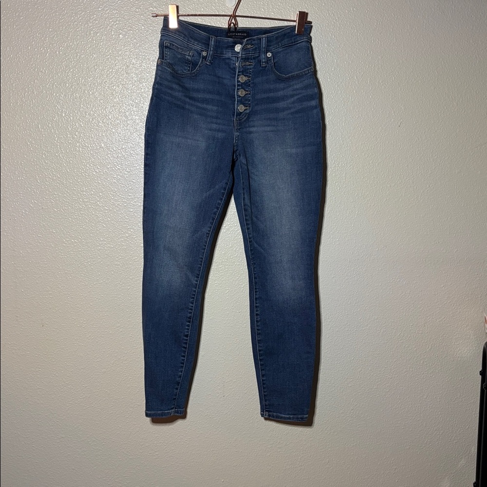 Lucky Brand Women's High Rise Skinny Bridgette Button Fly Jeans